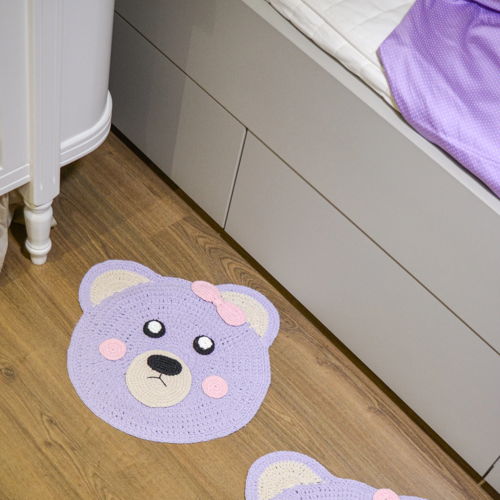 Lilac Bear Rug Crochet Pattern