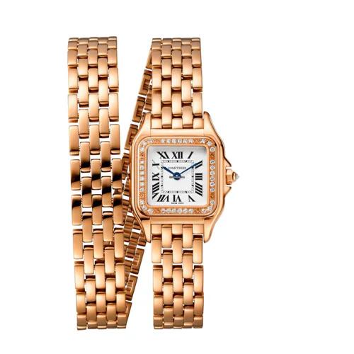 Cartier Panthère 18k Pink Gold Diamonds Ladies Watch WJPN0014