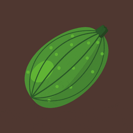 Rotating watermelon icon