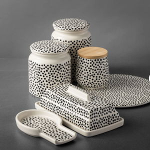 10 Piece Ceramic Kitchen Organization Canister Set
