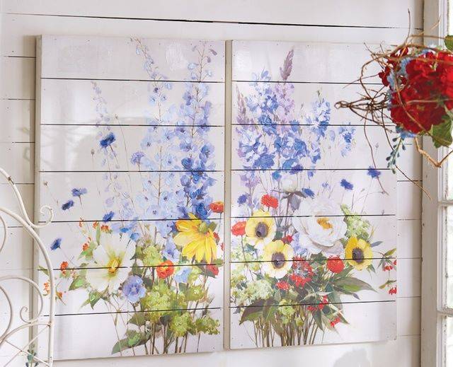 Colorful Wildflower Bouquet Wall Decor