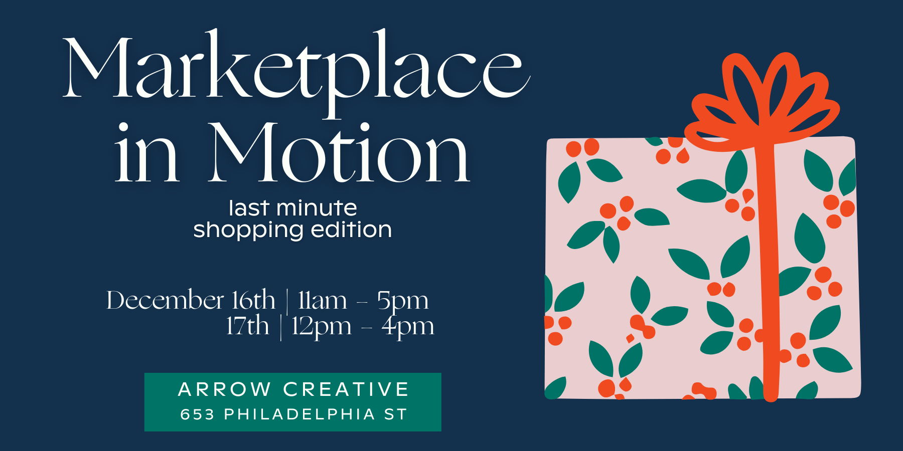 Marketplace in Motion: Last Minute Shopping Edition promotional image