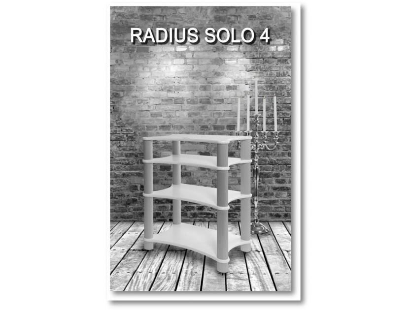 Solid Tech Radius Solo 4 Audio Rack - Birch/Silver; Excellent Condition; 53% Off