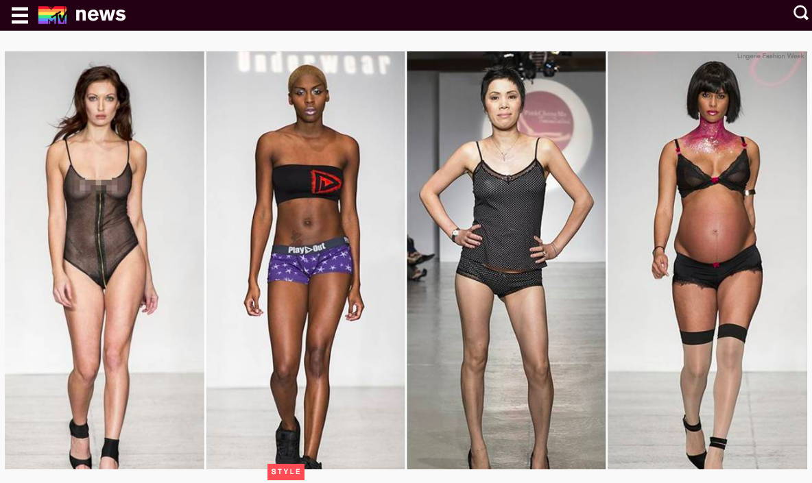 MTV News - Play Out at Lingerie Fashion Week