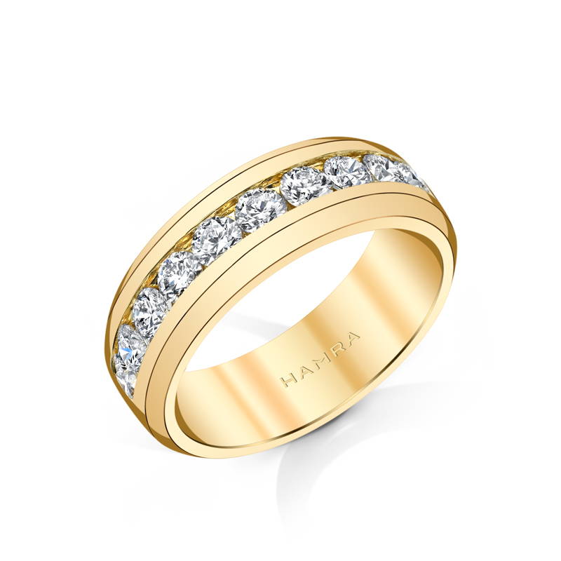 yellow gold diamond ring