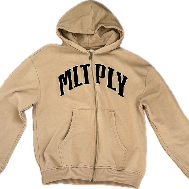 Multiply Apparel - Oversize Sweatjacket Brown