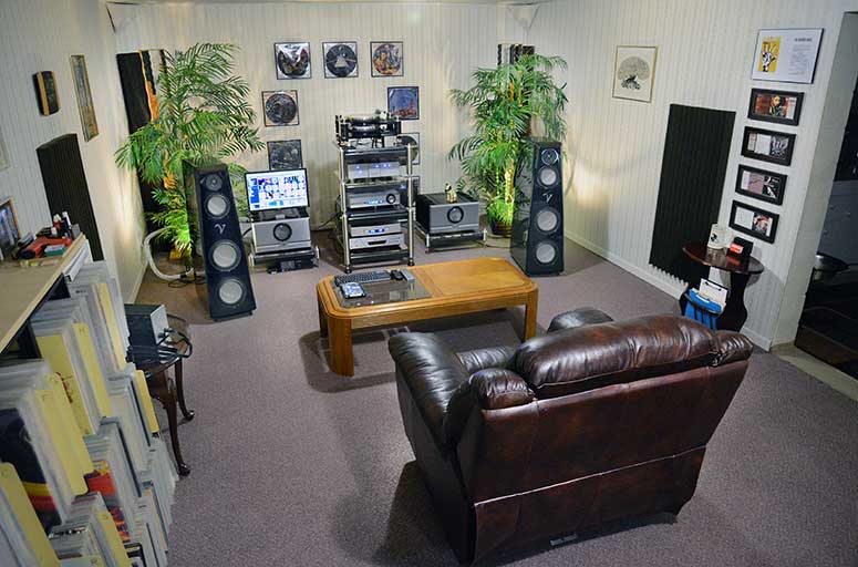 A view from toward the rear of the room, which is 13' by 7.5' x 45'