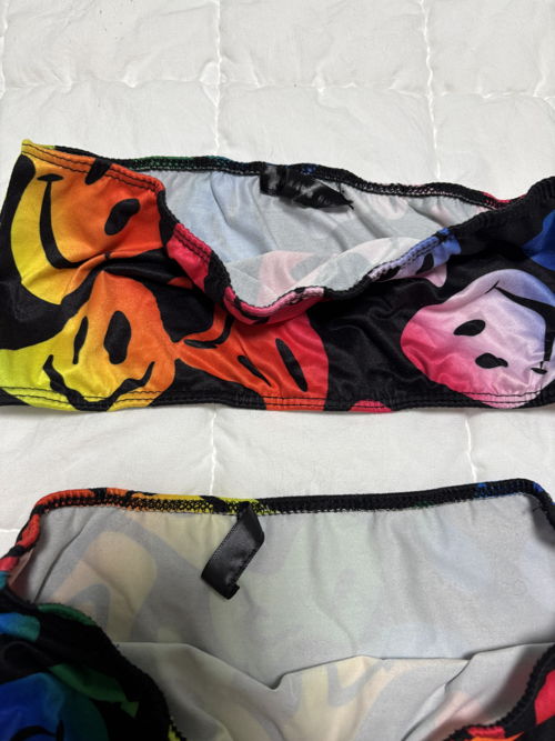 Rainbow Trippy Tube Top Set