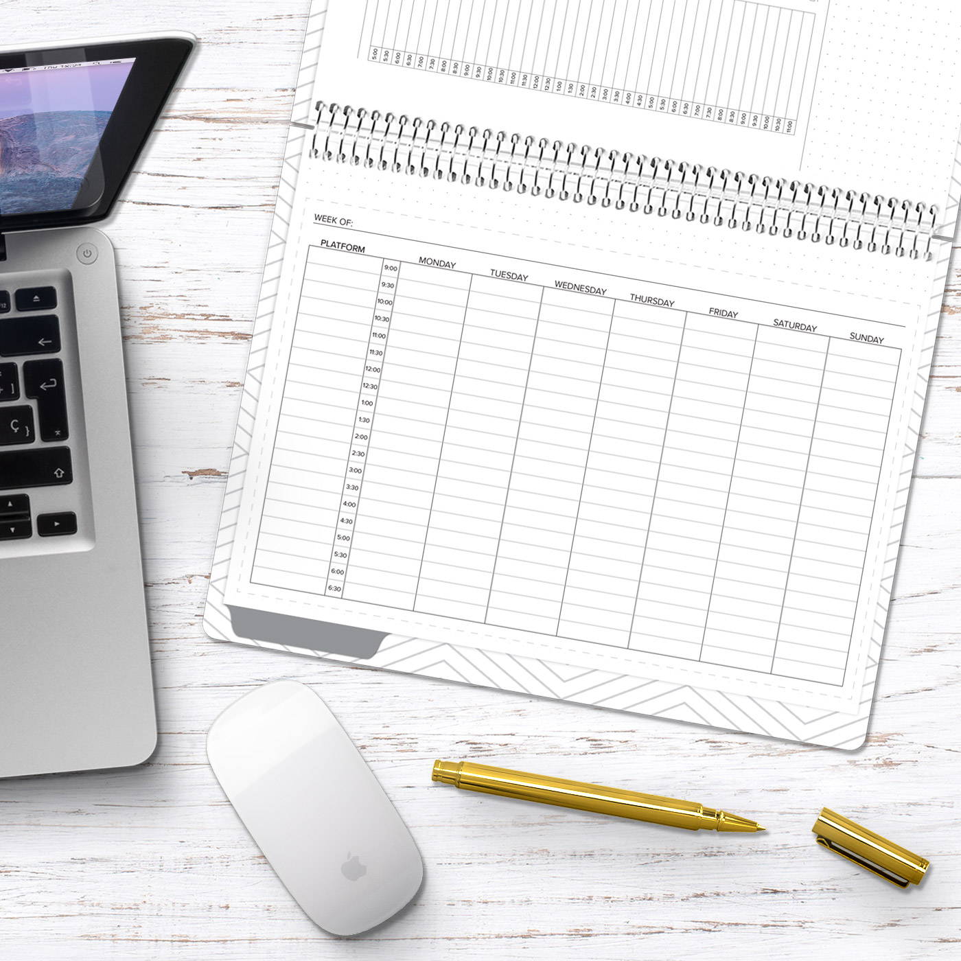 amplify planner social media tracker insert