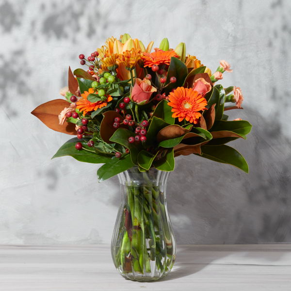 Clearly Orange Bouquet_flowers_delivery_interflora_nz