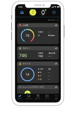 Garmin Connectアプリと同期