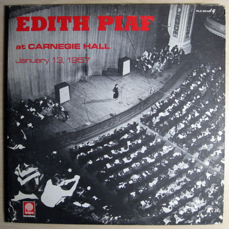 Edith Piaf  - At Carnegie Hall January 13, 1957 - 1977 ...
