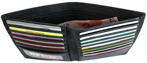RFID Security Lined Leather Wallet Style 11026 - Image 2