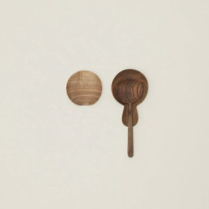 Hand Carved Walnut Spoon Rest
