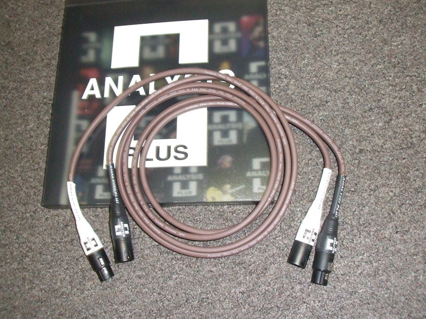 Analysis Plus Chocolate Oval-In Interconnect, 1.5 meter XLR