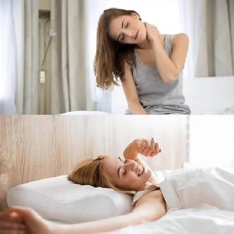Oreiller Memoire de Forme Ergonomique, Coussin Orthopédique, oreiller arthrose cervicale, Oreiller Ergonomique