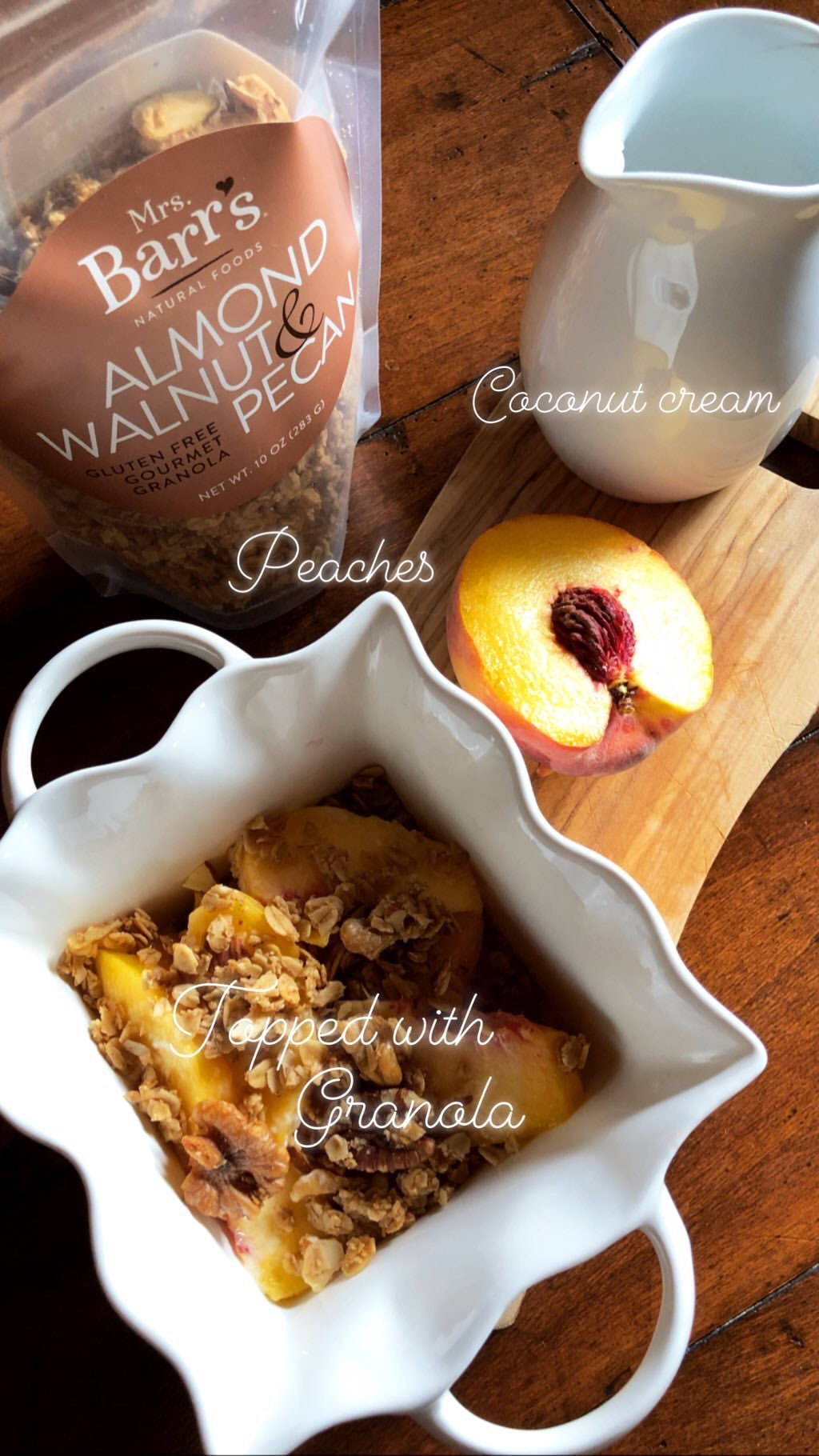 peaches and cream granola recipe