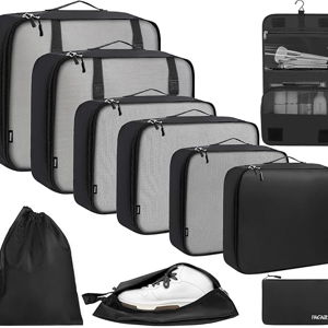 BAGAIL 10 Set/8 Set Packing Cubes Various Sizes Packing Organizer for Travel Accessories Luggage Carry On Suitcase