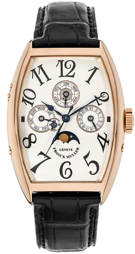 Franck Muller Casablanca Perpetual Calendar Yellow Gold White Dial