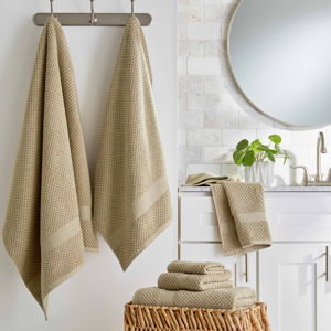 Better Homes & Gardens Signature Soft Popcorn Texture Bath Sheet, Almond Biscuit