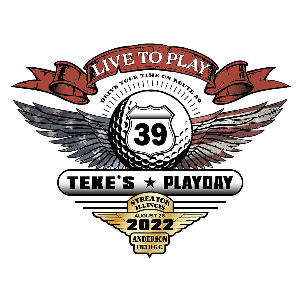 TEKE'S PLAYDAY GOLF OUTING EVENT SHIRT DESIGN