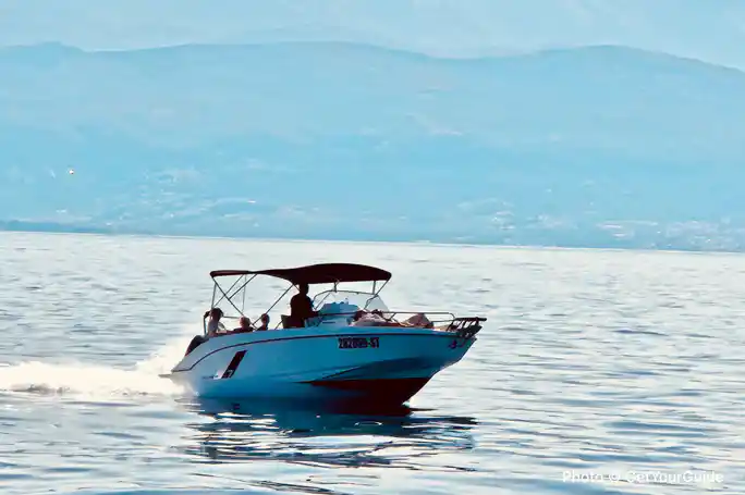 From Split/Trogir: Private Boat Tour Blue Lagoon & 2 Islands