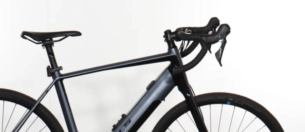 the handlebars and top section of a Bulls Grinder EVO Lite electric gravel bike