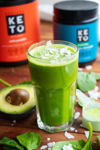 green matcha protein shake