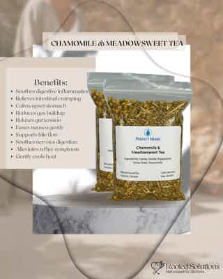 Chamomile & Meadowsweet Digestive Relief Tea – Rooted Solutions image 3