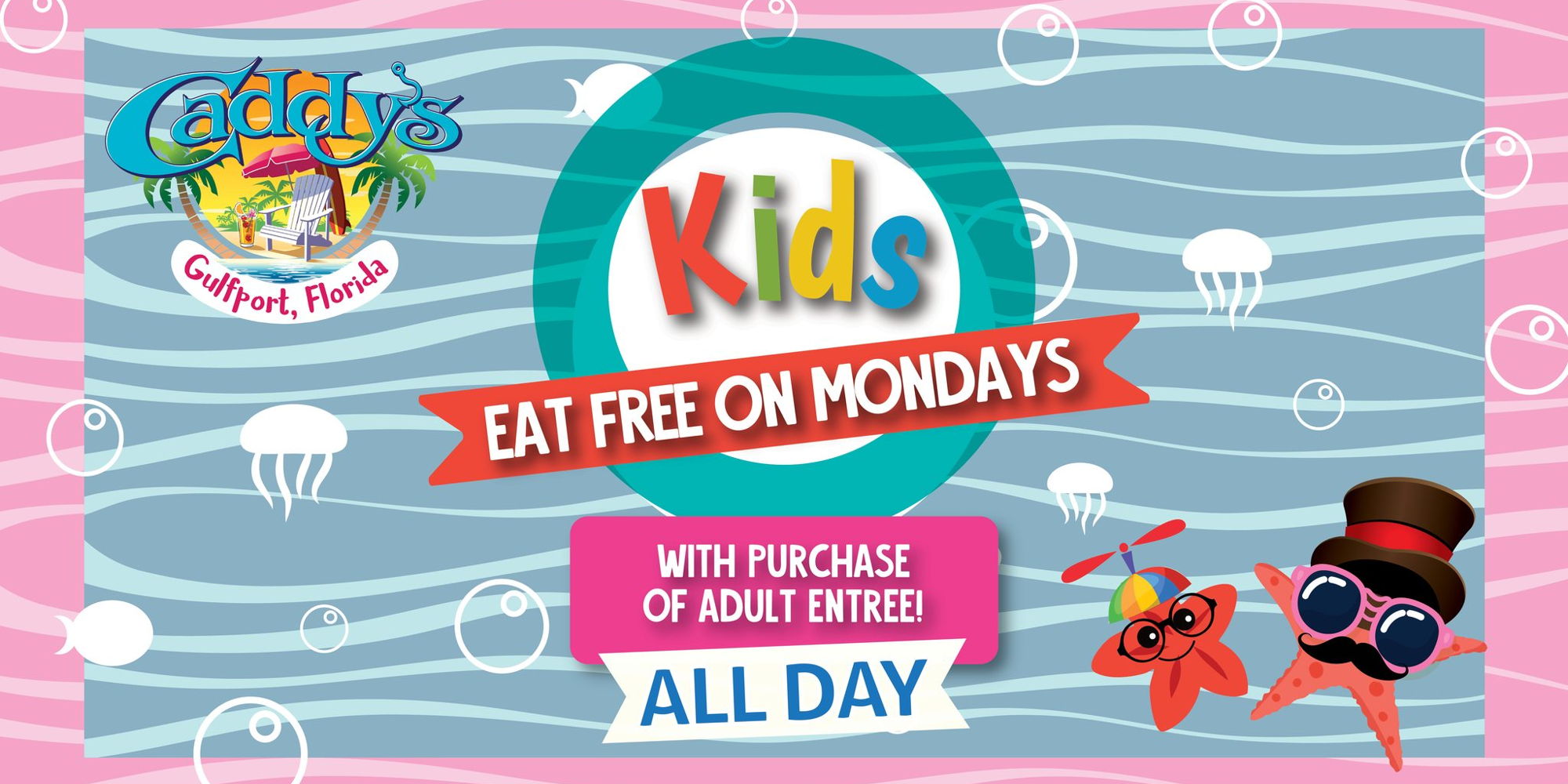 Kids Eat Free Monday promotional image