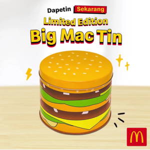 McDonalds: PROMO Limited Edition Big Mac Tin! Cukup nambah Rp 12.727 saja dengan di sertai pembelian Paket Hemat Big Mac atau Big Mac McFlavor Set sampai 09/30/2019
