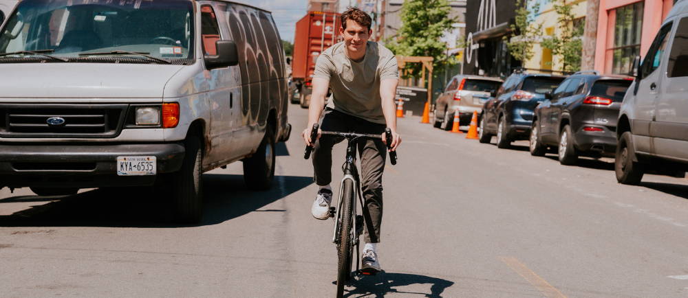 Rider on Bianchi E-Impulso road e-Bike