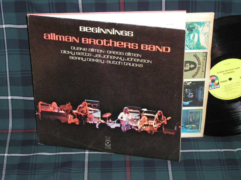 Allman Brothers Band - Beginnings  2 LP set/Gatefold cover Atco SD2-805 1841 Broadway/Monarch Press