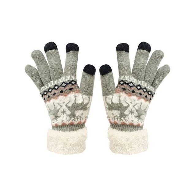 Fleece touch gloves