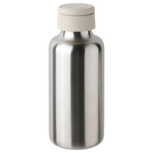 Water bottle, stainless steel/beige,