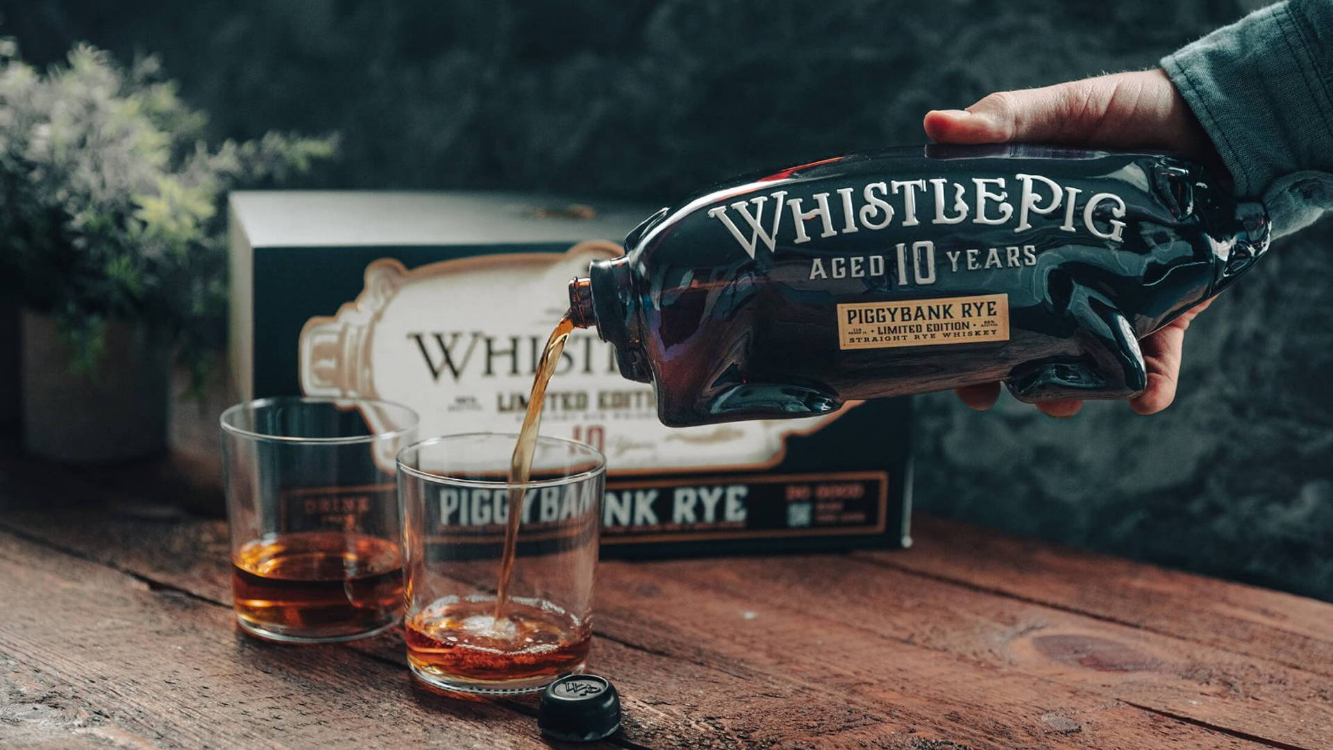Featured image for Piggy Bank Or a Whiskey Bottle? WhistlePig’s Latest Rye Comes In Pig-Shaped Bottles