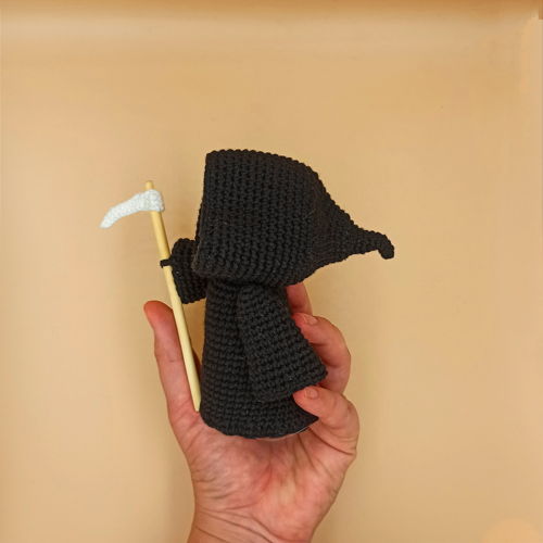 GRIM REAPER amigurumi speelgoedpatroon PDF - Gothic Crochet Halloween Amigurumi Jack Skellington Patroon Halloween Pop Horror Haak Schedel