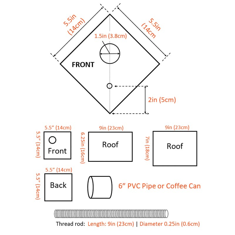 wooden birdbox plans measures