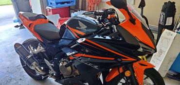 2017 HONDA CBR500R ABS motorcycle for rent near Swansboro, NC