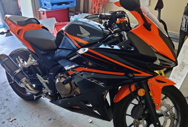 2017 HONDA CBR500R ABS motorcycle for rent near Swansboro, NC