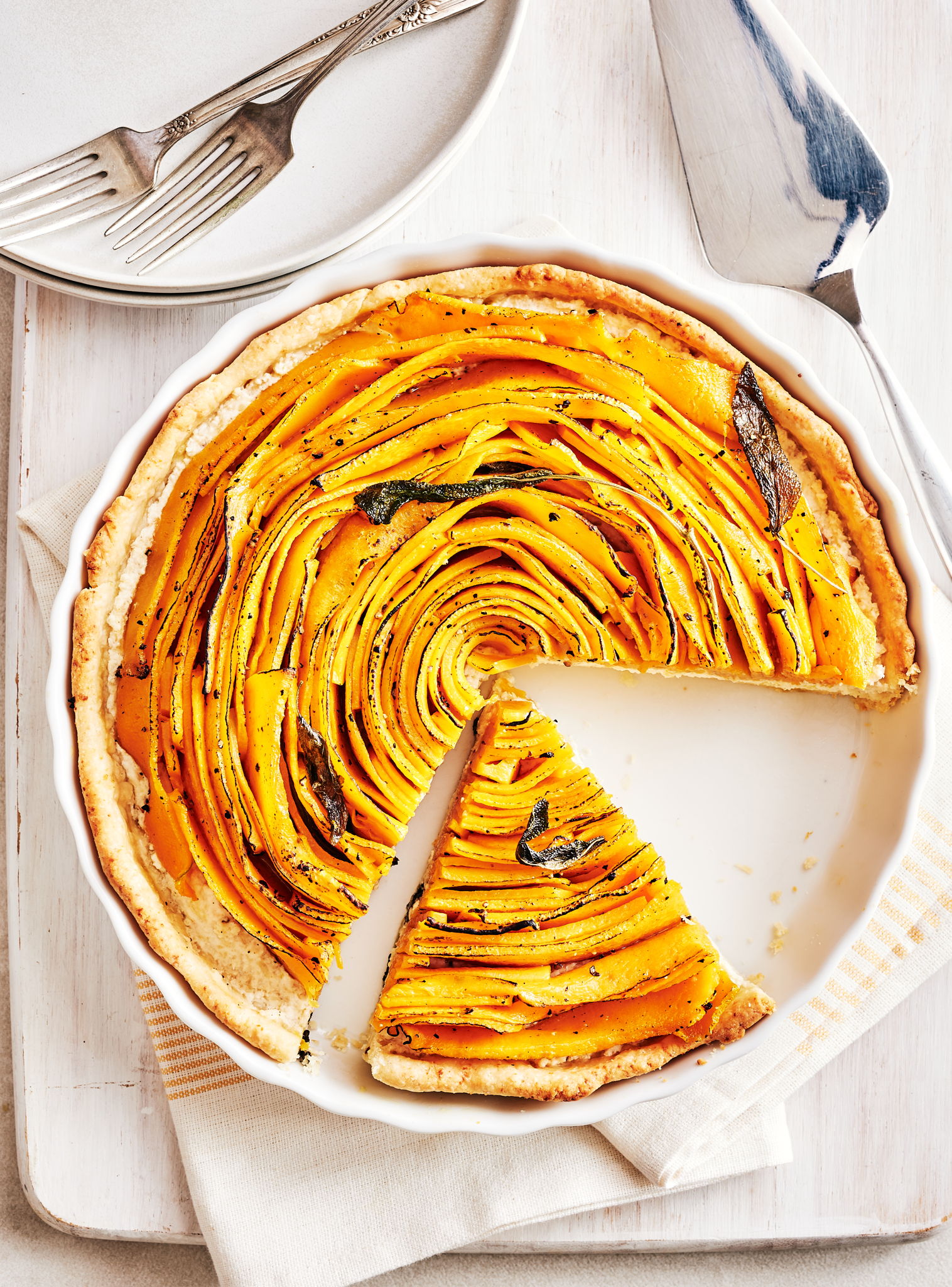Squash, Ricotta and Sage Tart | RICARDO