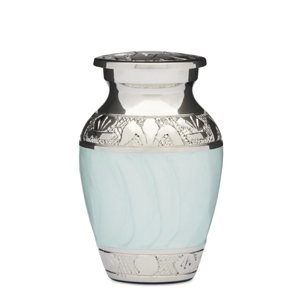 Blue Enamel & Nickel Keepsake