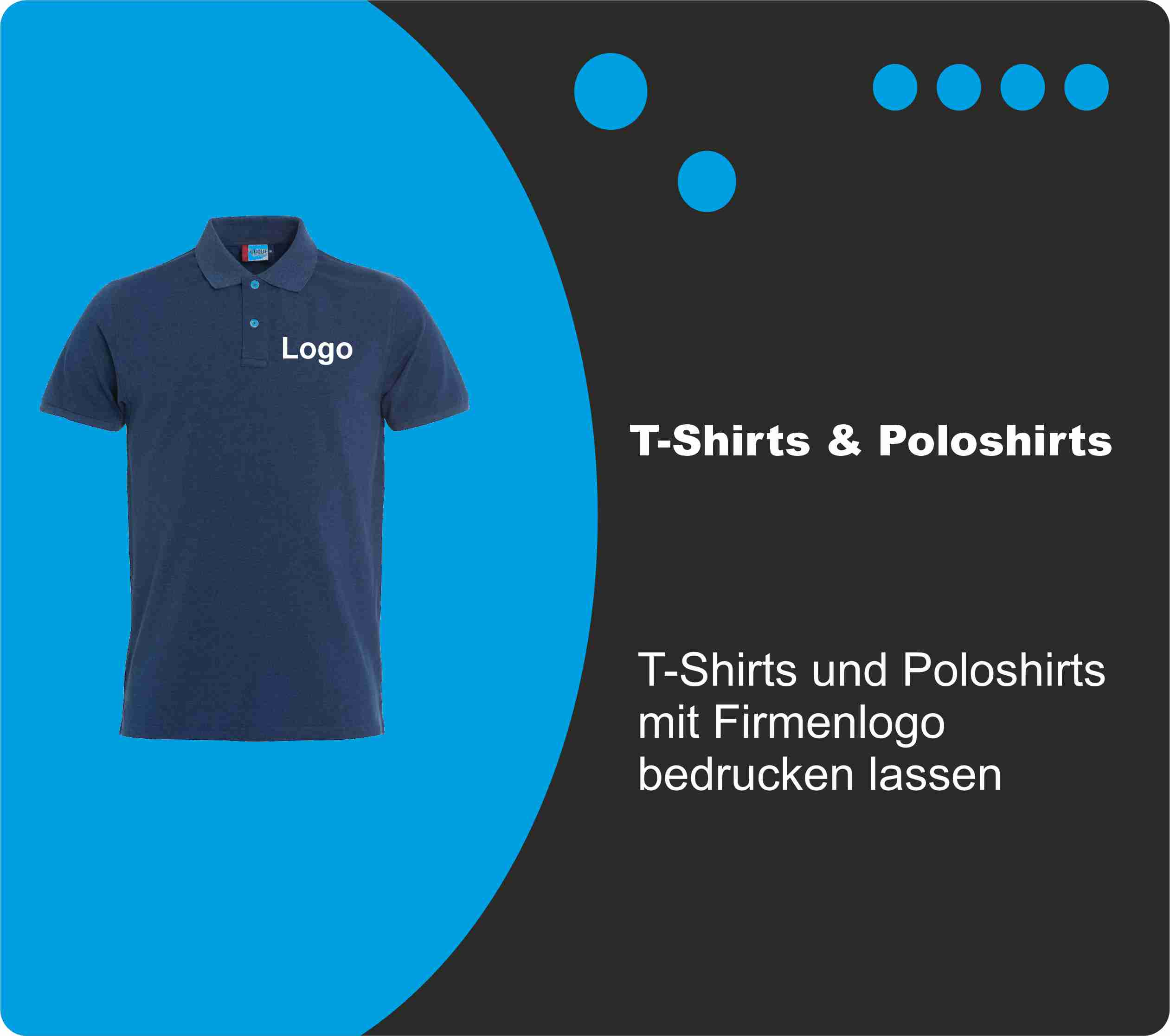 T-Shirts und Poloshirts mit Firmenlogo bedrucken lassen