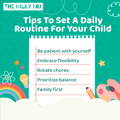 Tips to set a daily routine  | The Milky Box