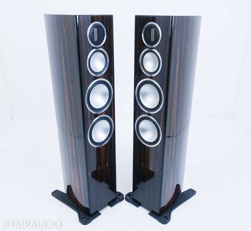 Monitor Audio Gold 300 Floorstanding Speakers Piano Ebo...