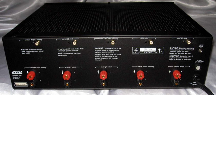 GFA7400 5 channel power amplifier For Sale Audiogon