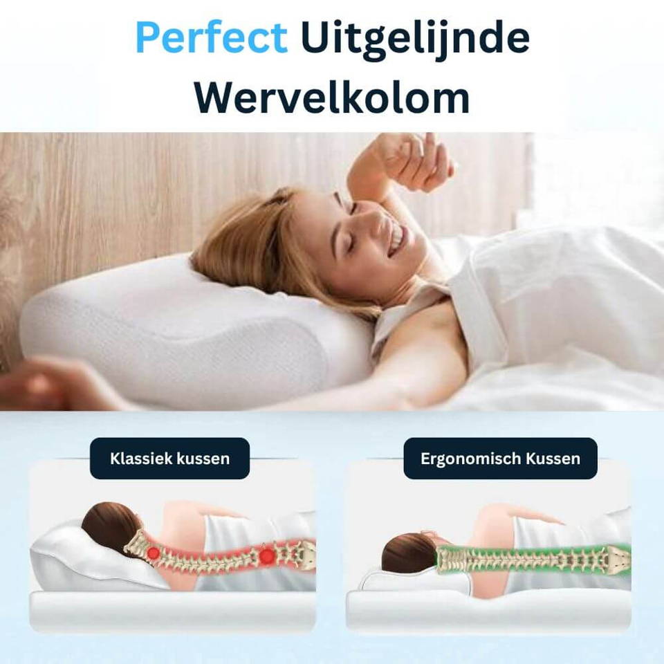 Oreiller Orthopedique, Oreiller Memoire de Forme, Coussin Cervical, Oreiller Ergonomique, Coussin Memoire de Forme, Oreiller Cervical