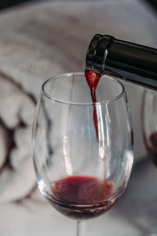 service vin rouge