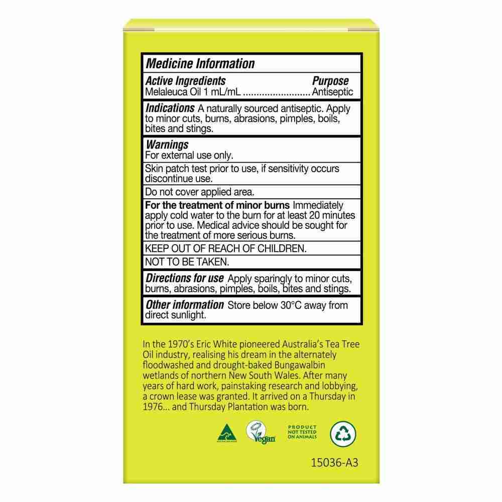 Thursday Plantation Tea Tree Oil Antiseptic Multipurpose Liquid 15mL - Image 5