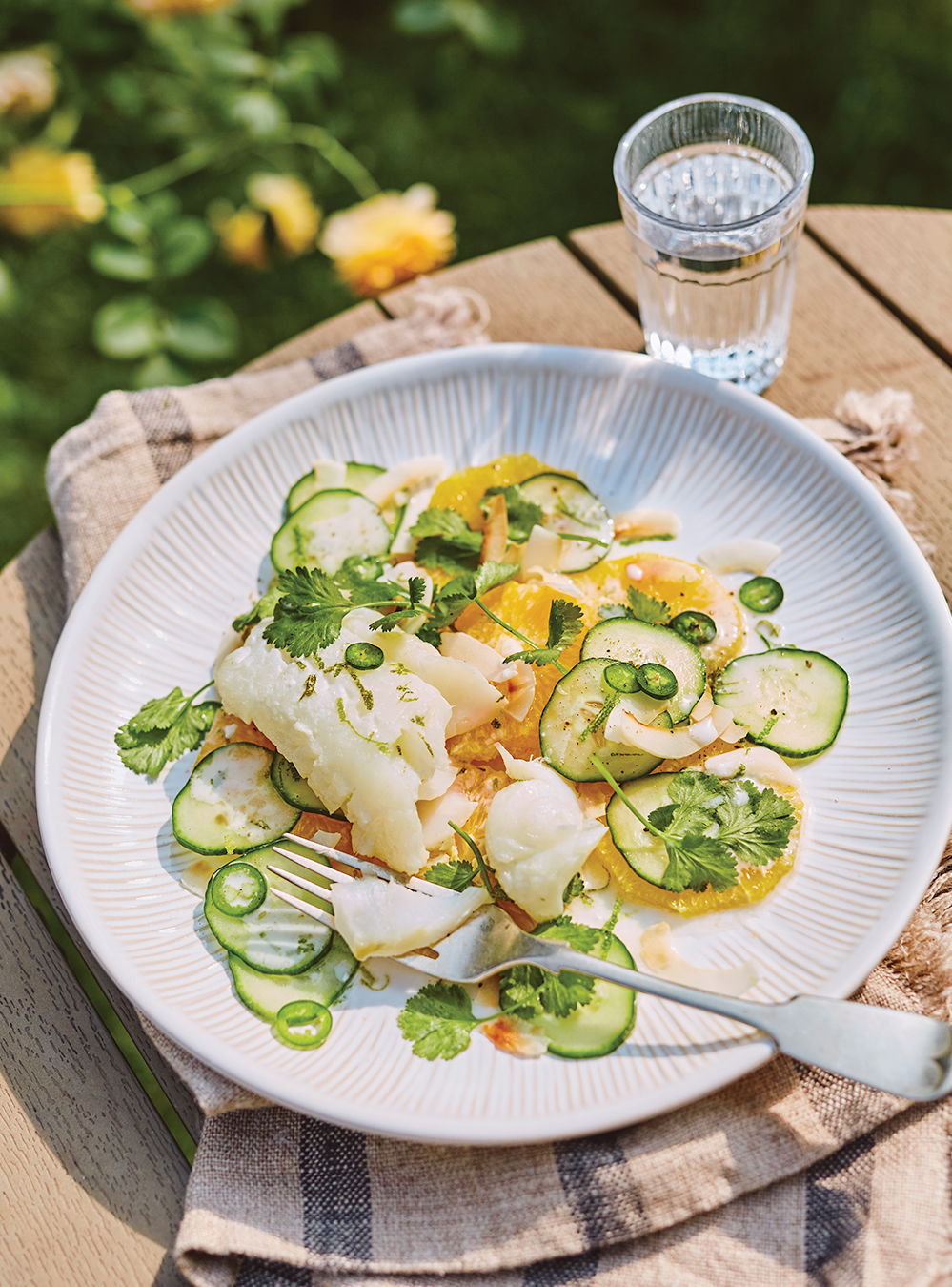 White Fish with Orange Salad and Coconut-Lime Dressing | RICARDO